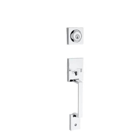 Kwikset Amador Exterior Single Cylinder Handleset Trim 687AMD-26-SMT-6AL-RCS-LIP